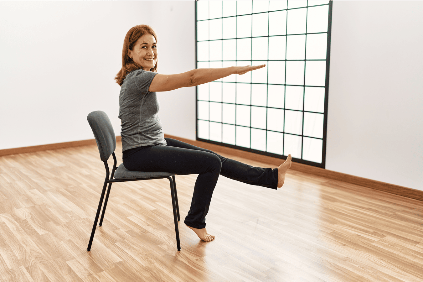 Chair Yoga demonstration